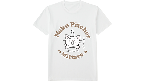 待望の猫ピッチャーtシャツ発売中 キャラクターライセンス事業